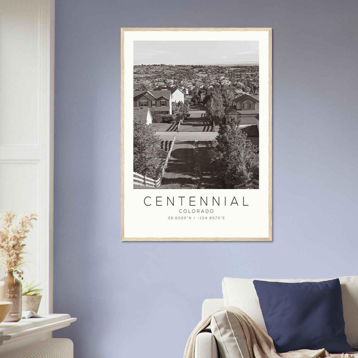 Centennial Colorado Suburban Greenbelt Aerial Homes Travel Poster - Image 2