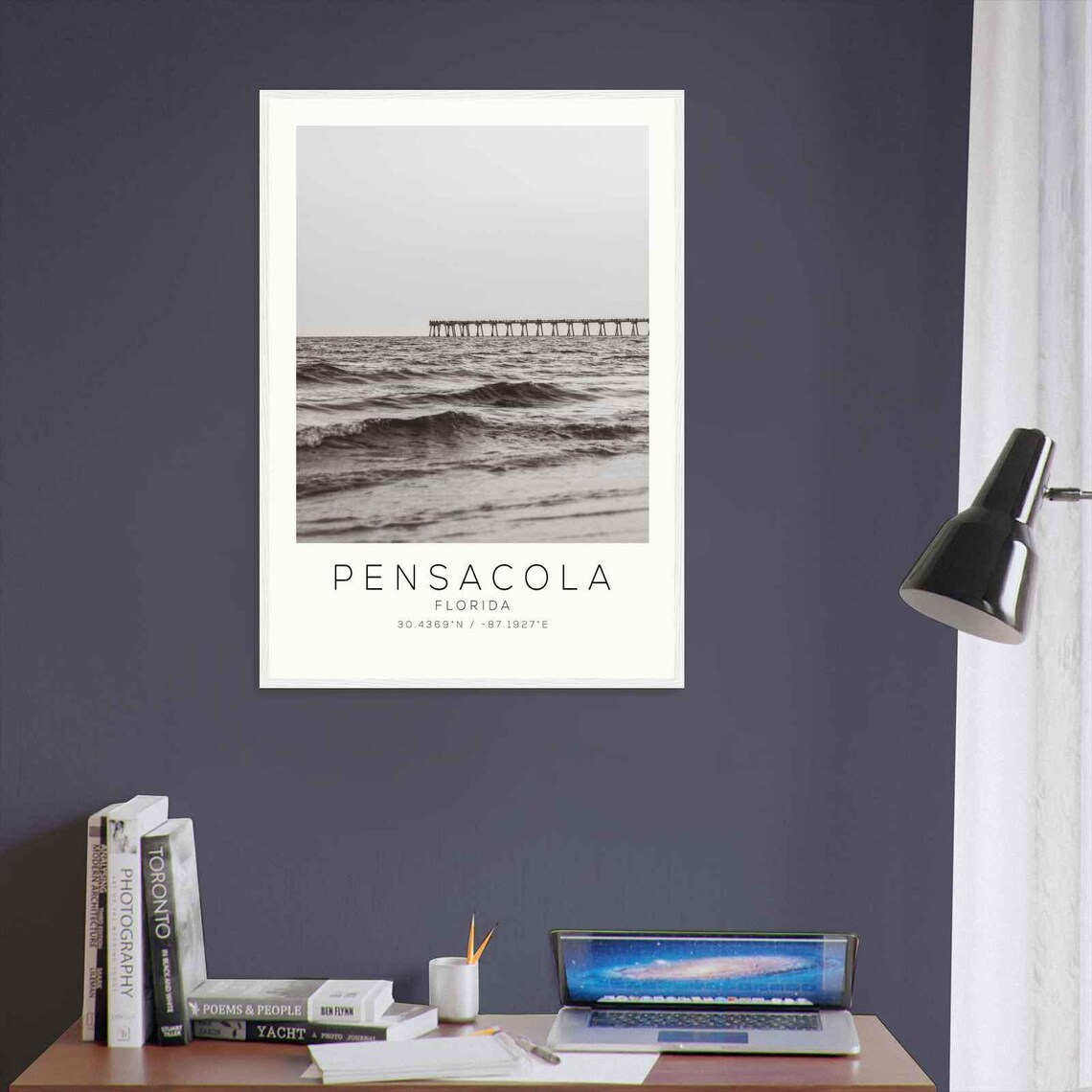 Pensacola Florida Minimalist Travel Poster Print - Image 3