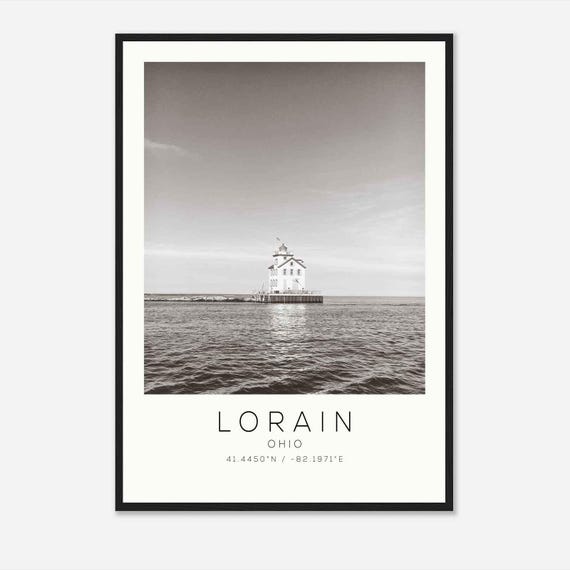 Lorain Ohio Minimalist Travel Poster