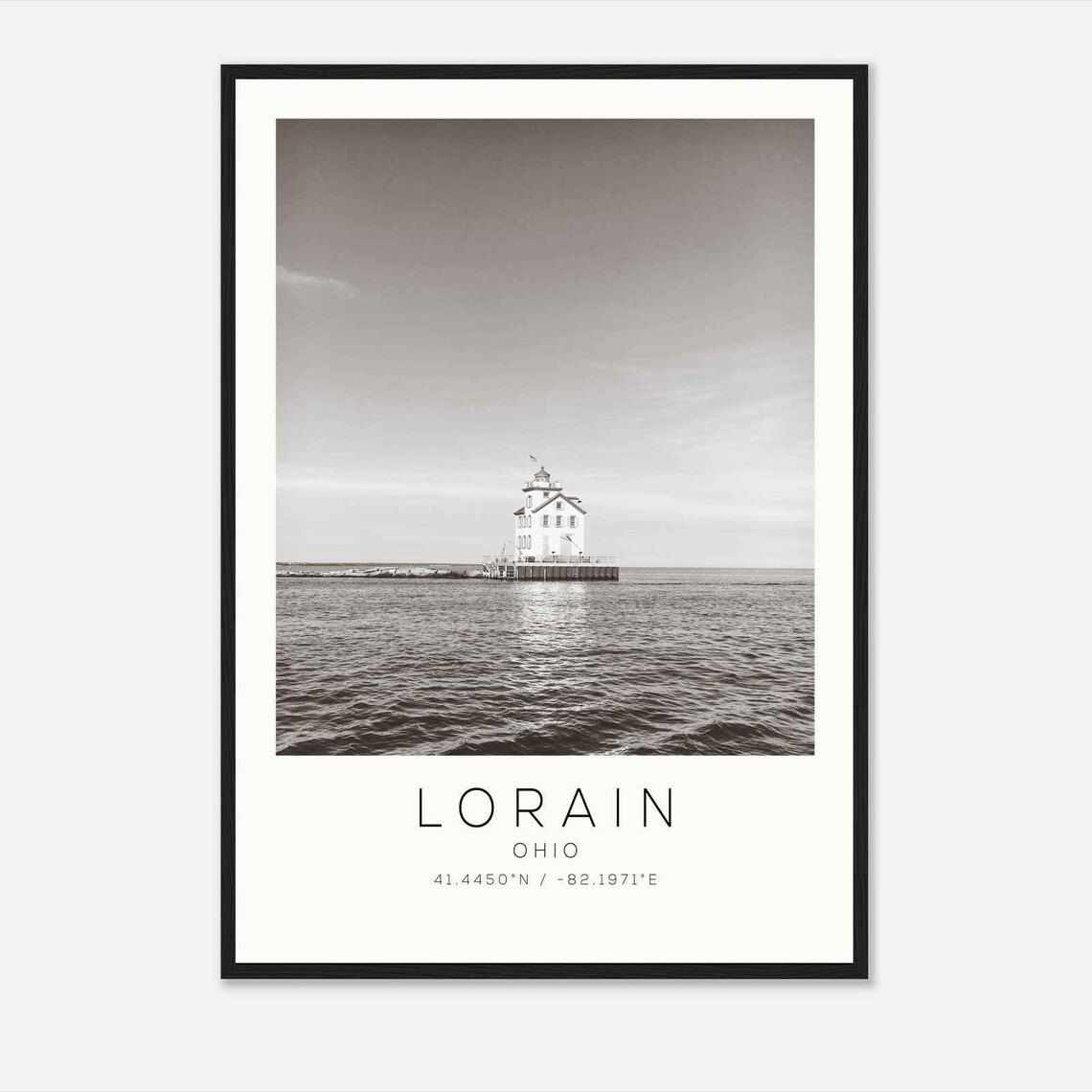 Lorain Ohio Minimalist Travel Poster