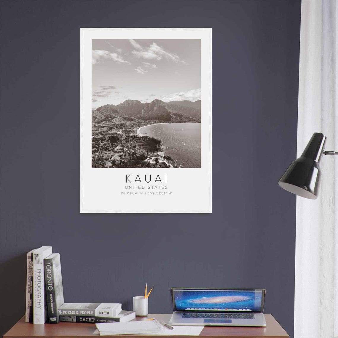 Kauai United States Travel Photo Poster Bw Kauai Travel Print Minimalist Travel Poster Print Ds2 - Image 3