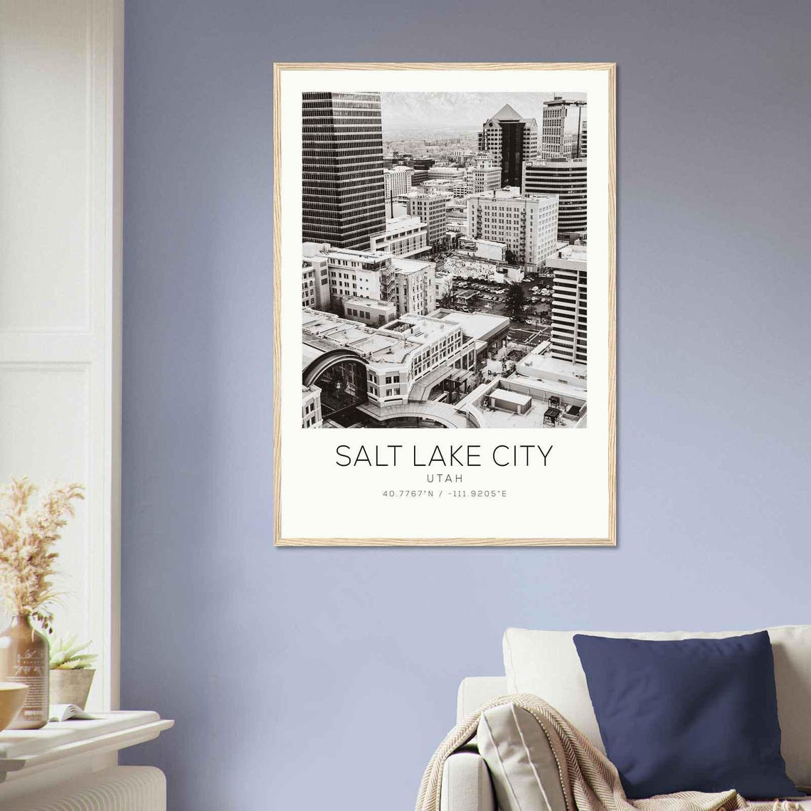 Salt Lake City Utah Photo Travel Poster Salt Lake City Travel Print Minimalist Travel Print Ds2 - Image 2