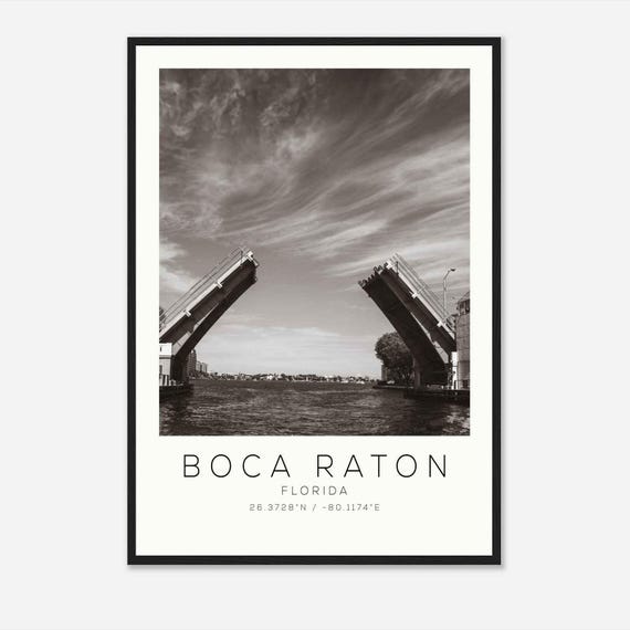 Boca Raton Florida Photo Travel Poster