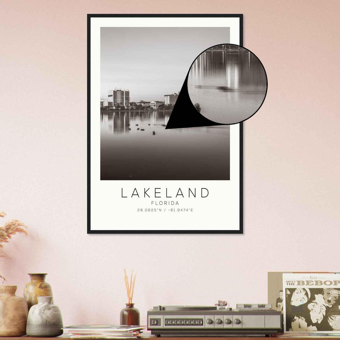 Lakeland Florida Photo Travel Poster Lakeland Travel Print Minimalist Travel Print Ds1 - Image 4