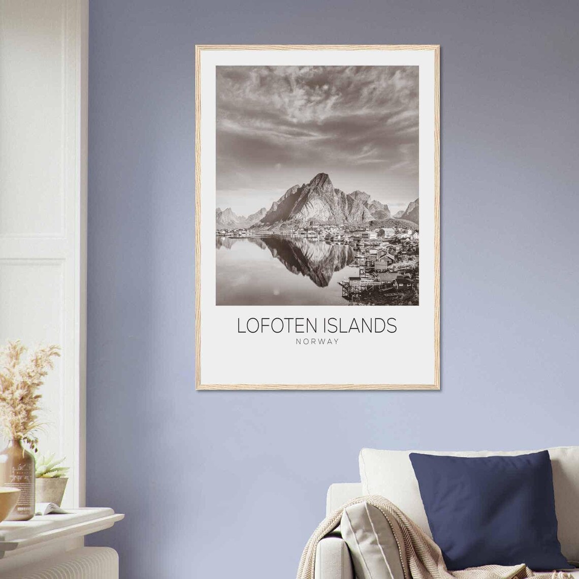 Lofoten Islands Norway Arctic Fishing Village Mountain Poster - Image 2