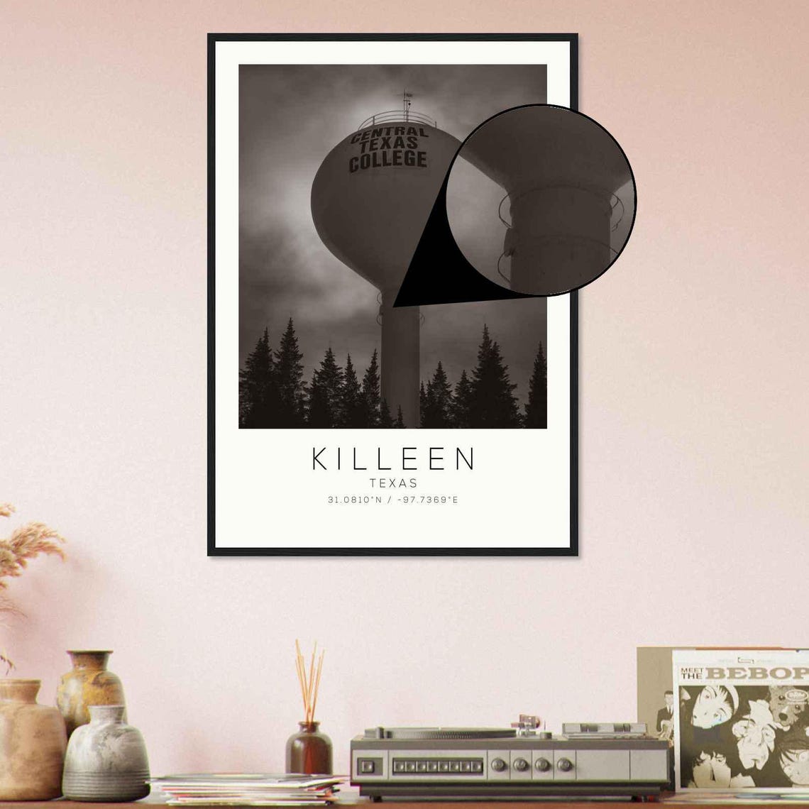 Killeen Texas Central Texas College Water Tower Photo Poster - Image 4