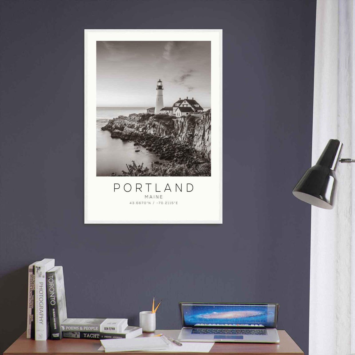 Portland Maine Photo Travel Poster Portland Travel Print Minimalist Travel Print Ds1 - Image 3
