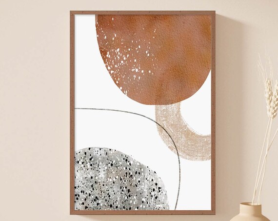 Minimal Painting Modern Art Neutral Print Boho Print Abstract Print Abstract Wall Art Beige Abstract Wall Art Scandinavian Print