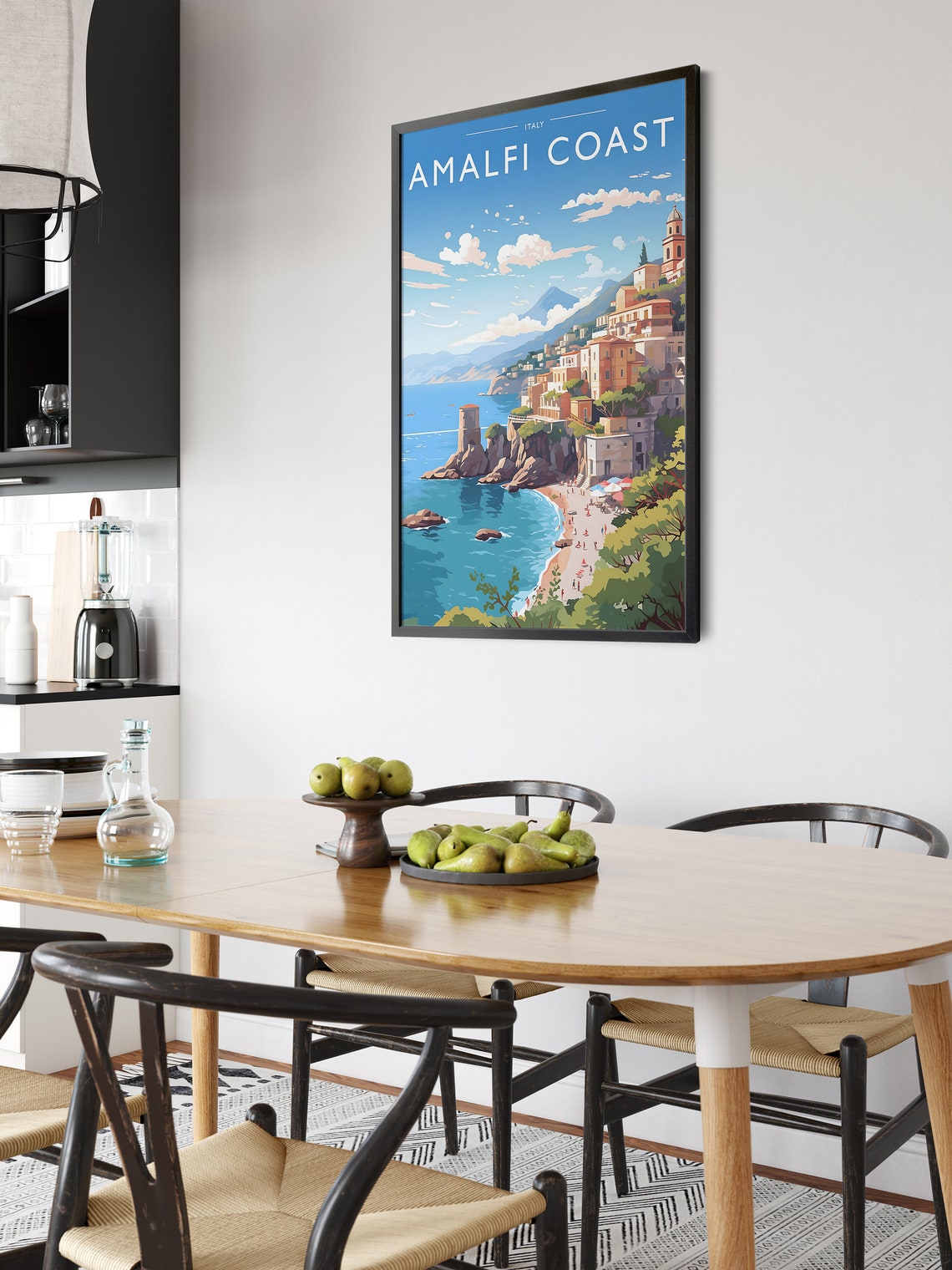 Amalfi Coast Travel Print Art Amalfi Coastal Art Amalfi Wall Print Italy Artwork Amalfi Travel Poster Gift Amalfi Wall Hanging Travel Gift - Image 6