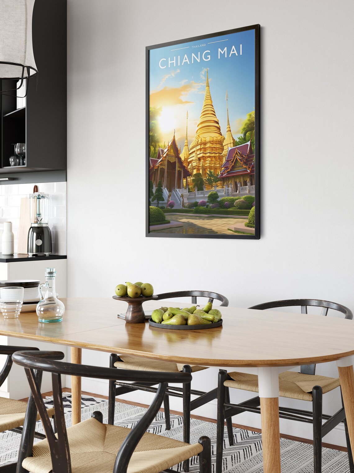 Chiang Mai Travel Poster, Thailand City Wall Decor - Image 6