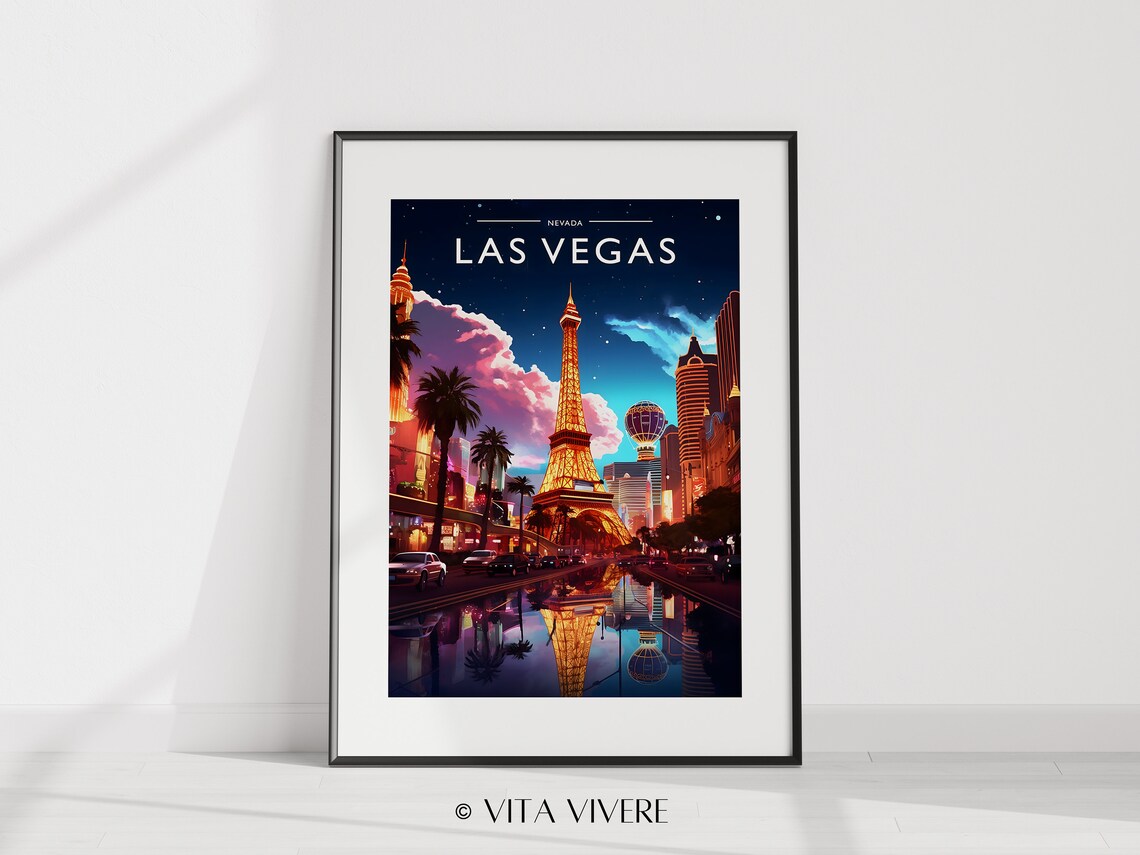 Las Vegas Travel Poster, Nevada Wall Art Print - Image 2
