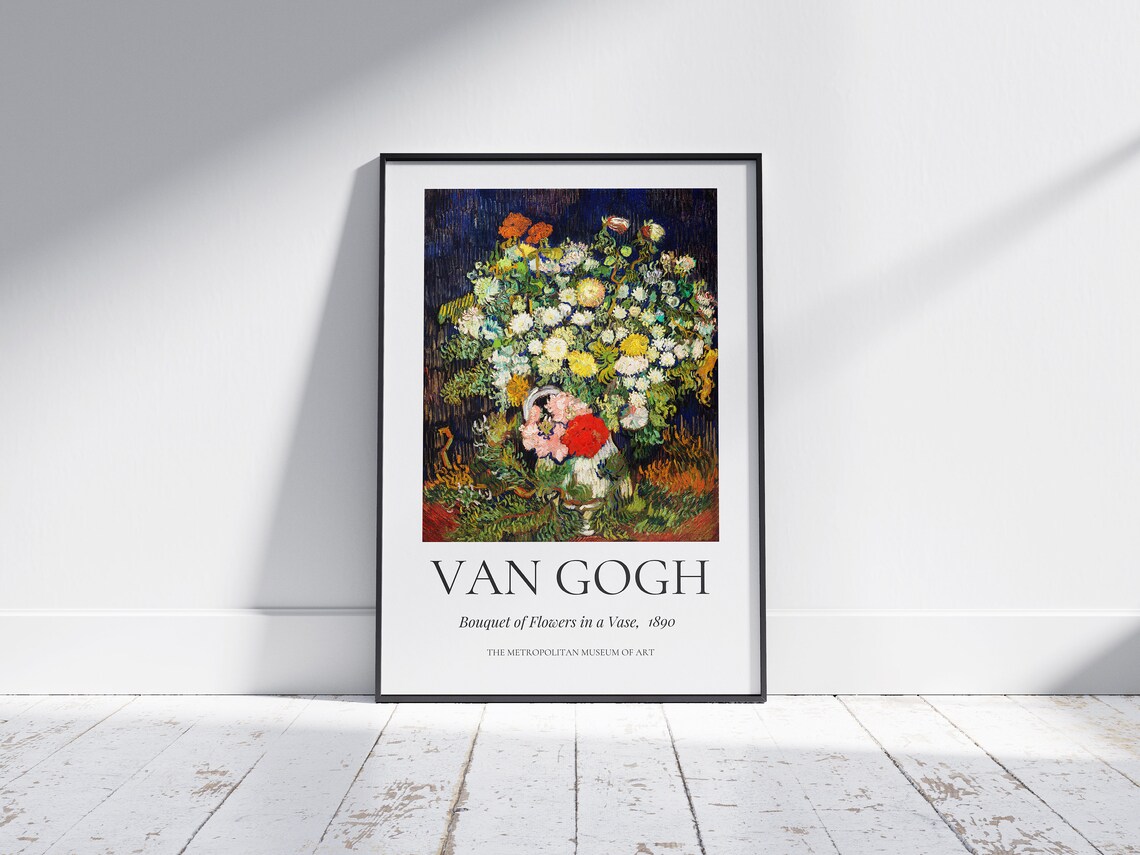 Van Gogh Bouquet of Flowers in a Vase 1890 Floral Still Life Poster - Image 7