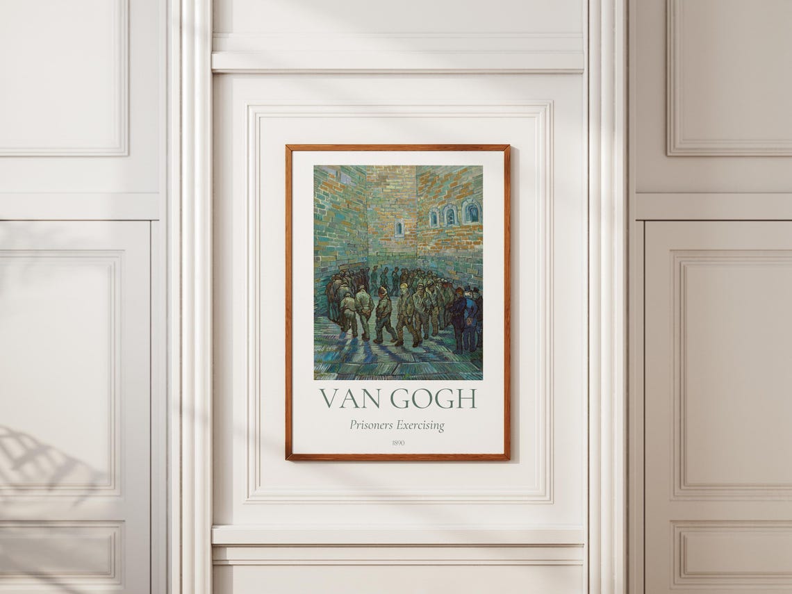 Van Gogh Art Print Prisoners Exercising Van Gogh Exhibition Poster Van Gogh Paintings Modern Home Decor Famous Artist Posters - Image 6