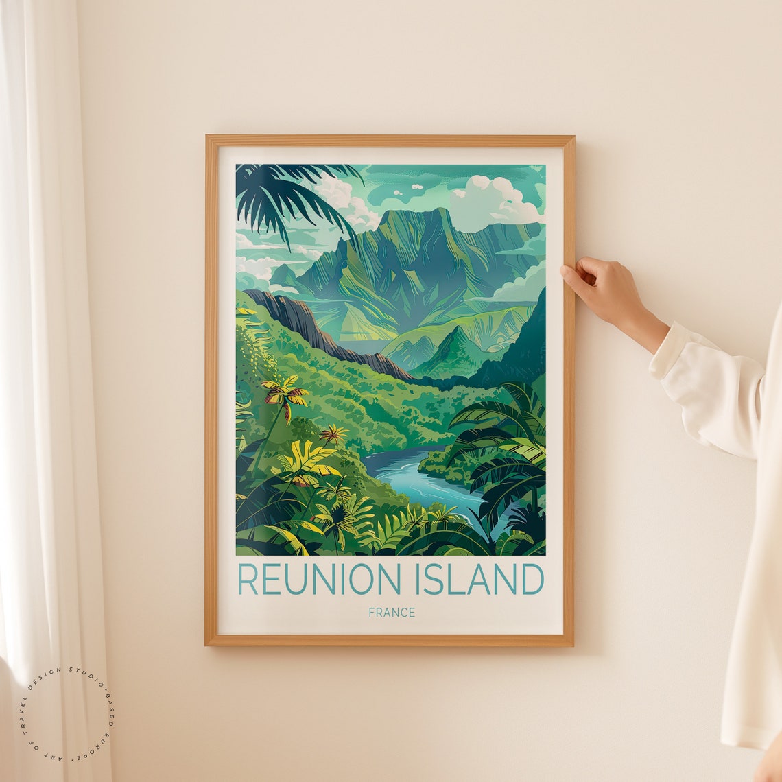 Reunion Island France Travel Print France Travel Wall Art Reunion Island Poster Home Decor Personalised Gifts - Image 2