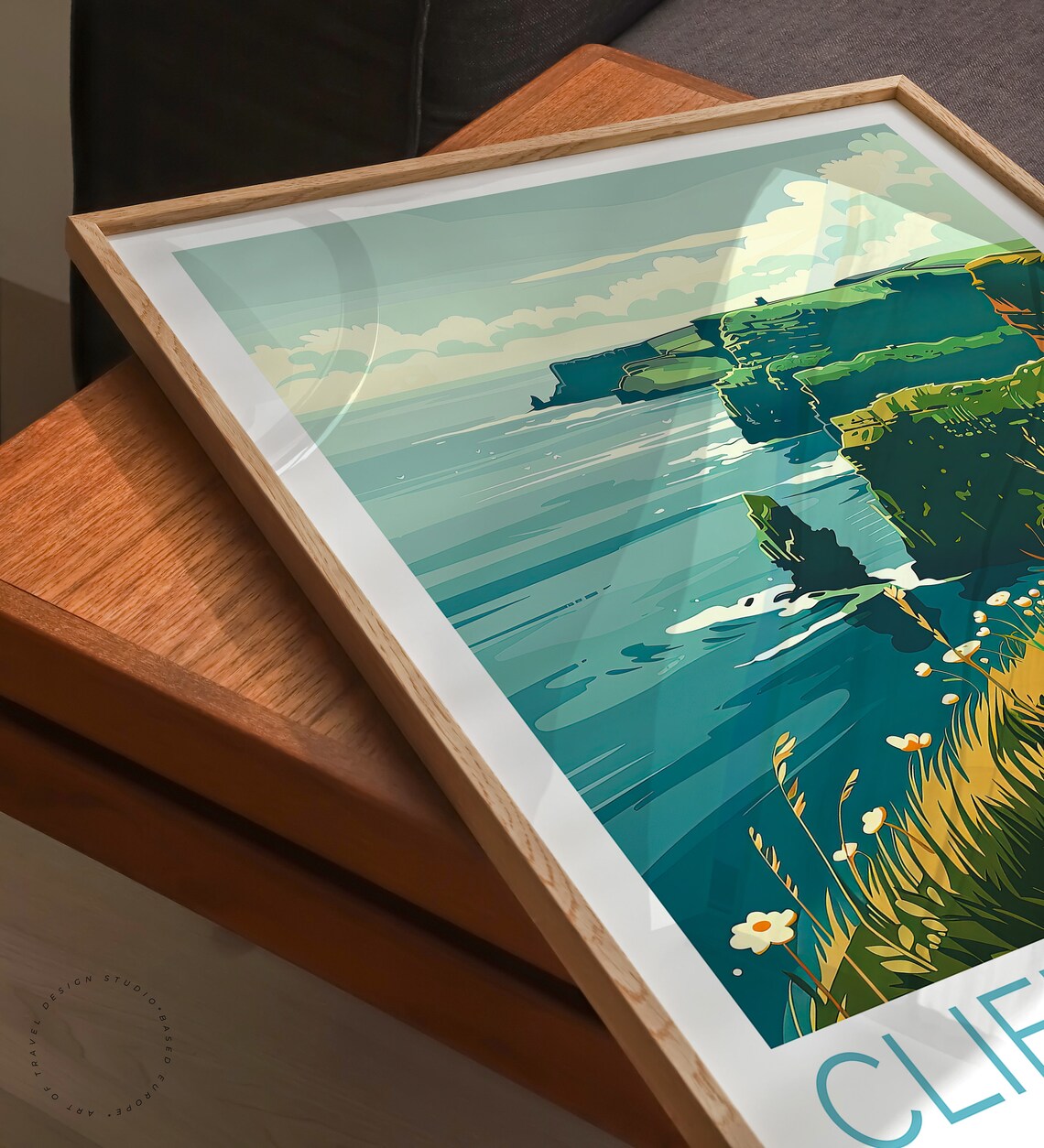 Cliffs Of Moher Travel Poster, Ireland Wall Art - Image 3