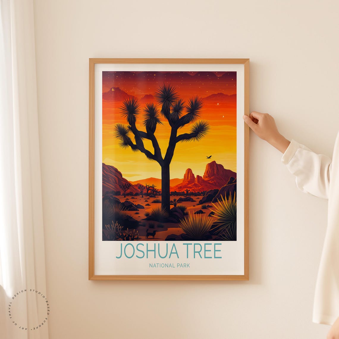 Joshua Tree National Park Twilight Yucca Desert Landscape Poster - Image 2