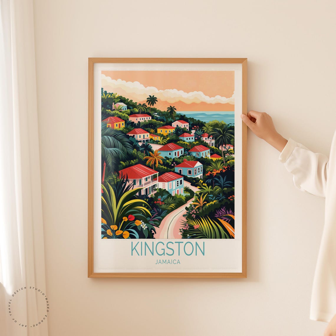 Kingston Jamaica Travel Poster, Home Decor Art Print - Image 5