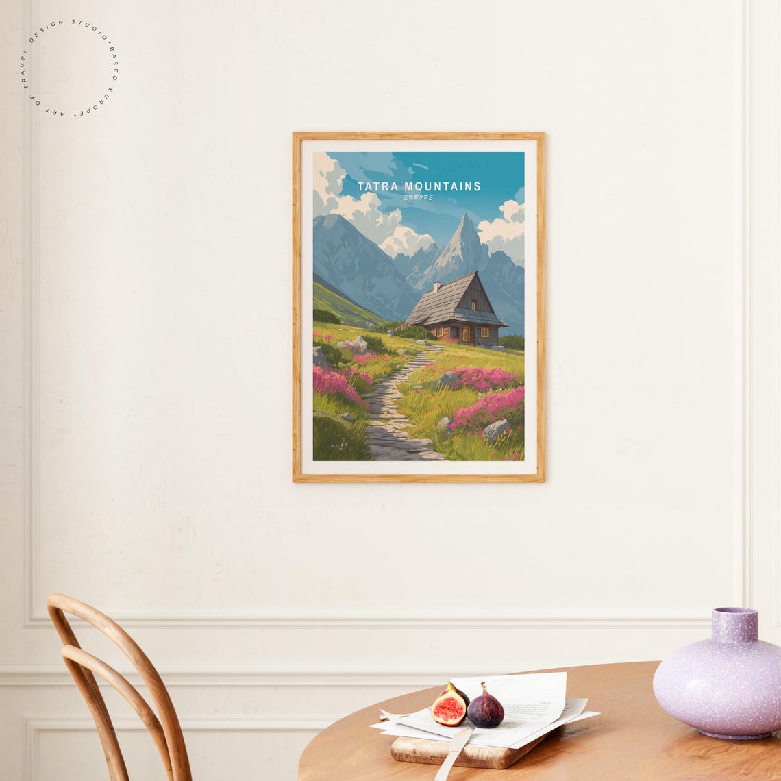 Tatra Mountains Europe Mountain Chalet Path Wildflower Valley Poster - Image 4