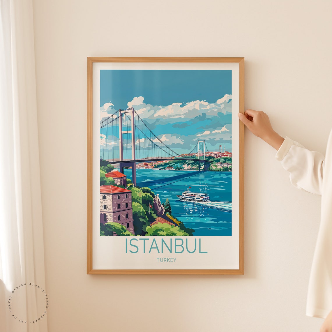 Istanbul Turkey Bosphorus Bridge Ferry Daytime Cruise Poster - Image 2