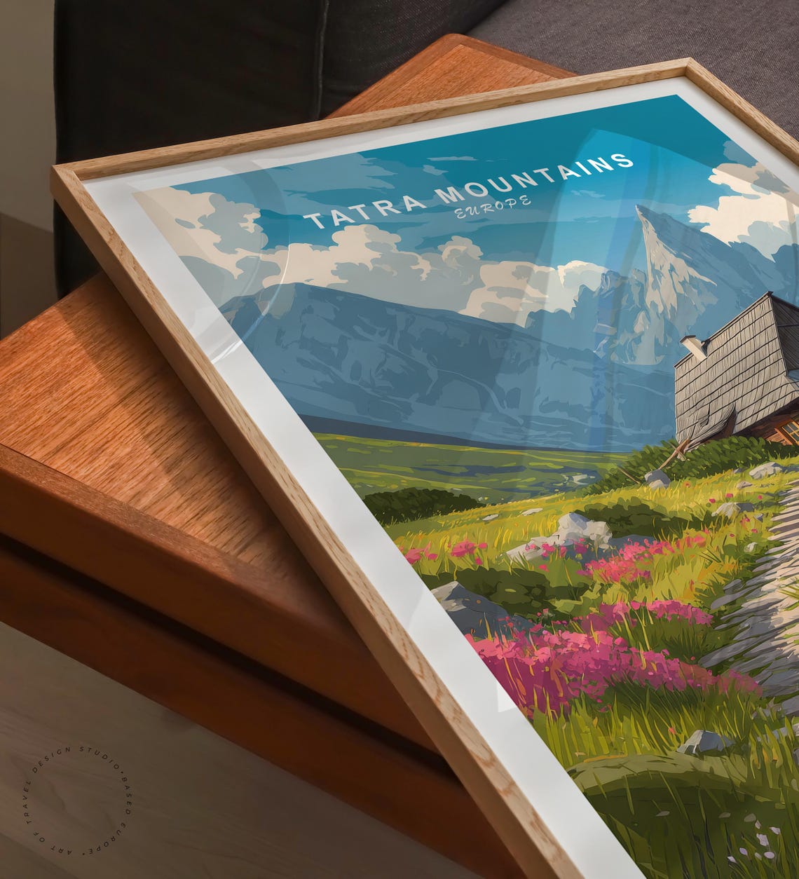 Tatra Mountains Europe Mountain Chalet Path Wildflower Valley Poster - Image 6