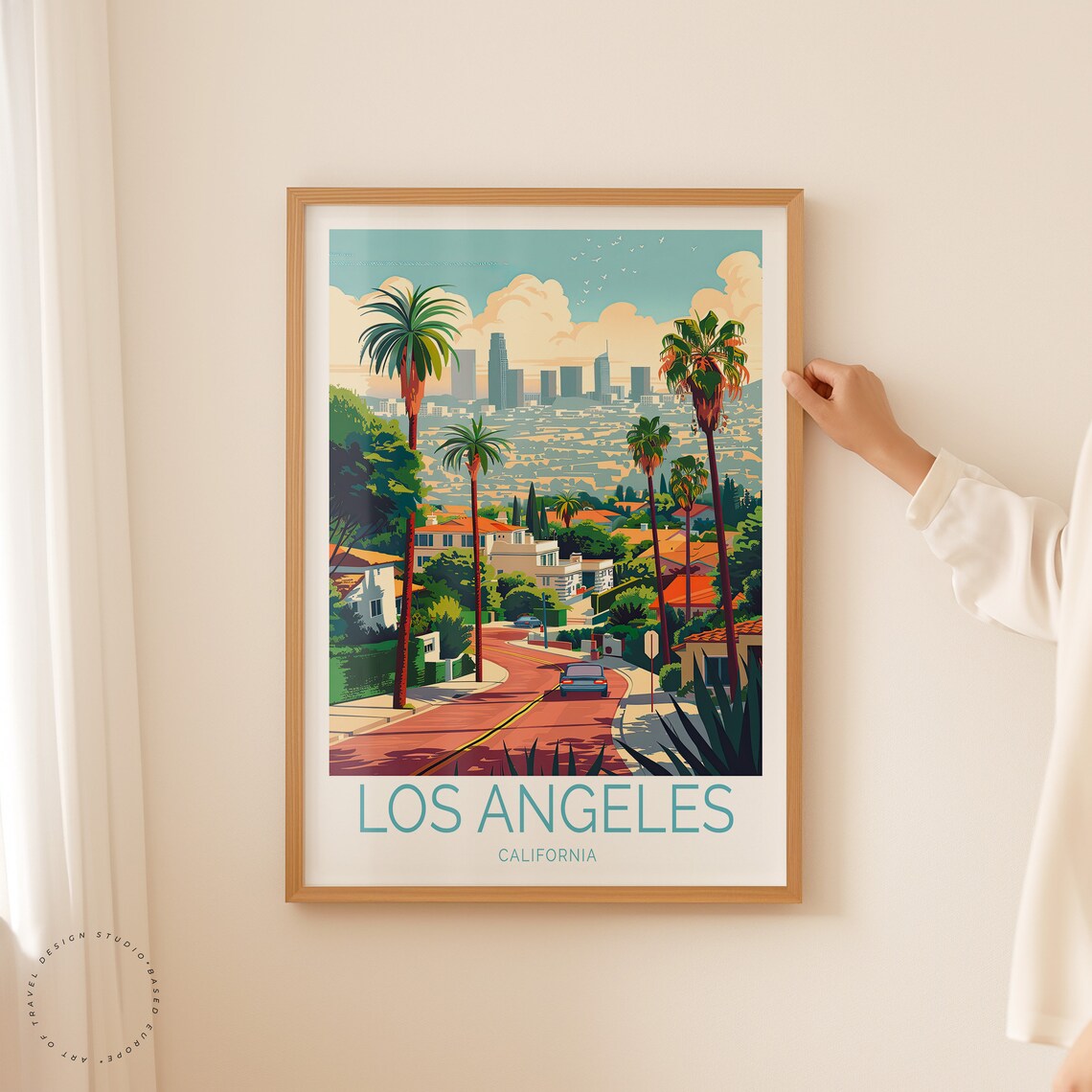 Los Angeles California Travel Poster, City Wall Art - Image 2