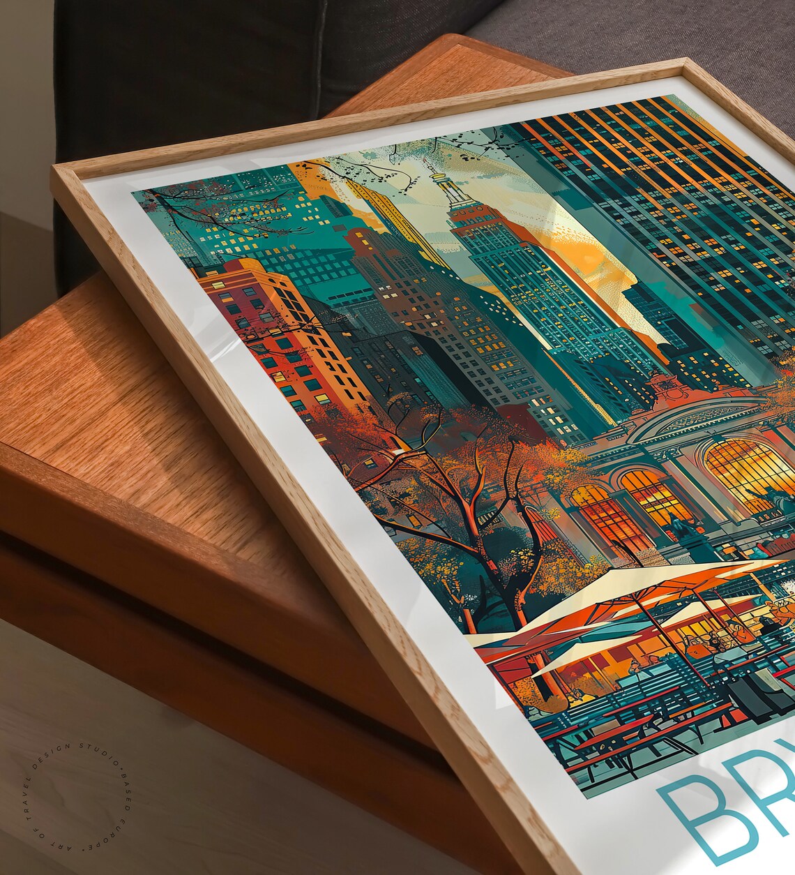 Bryant Park New York Travel Poster, City View - Image 3