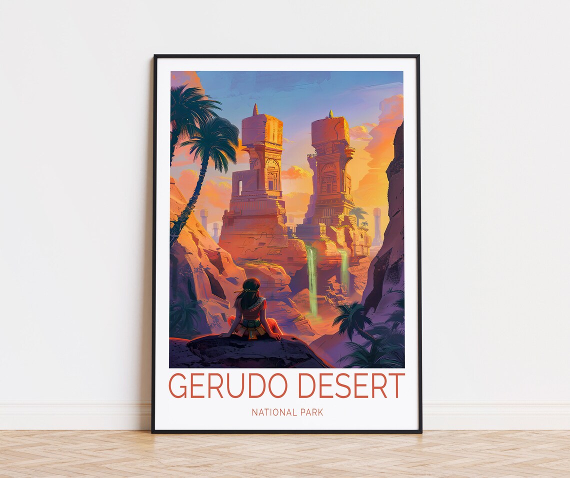 Gerudo Desert National Park Travel Poster