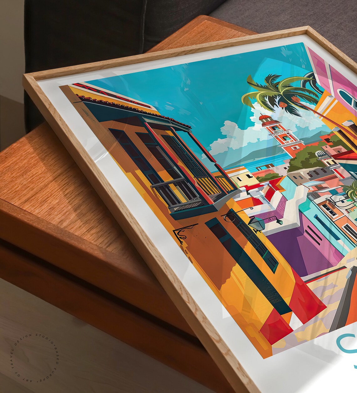 San Juan Puerto Rico Poster Puerto Rico City Print San Juan Travel Wall Art Home Decor Wedding Present Personalised Gifts - Image 3