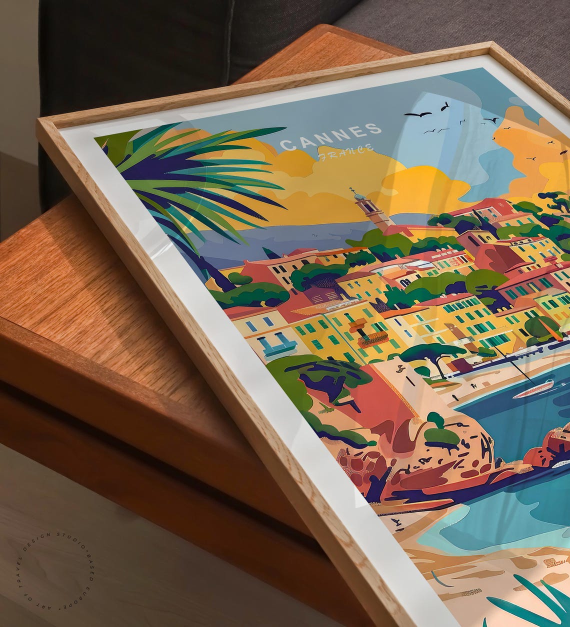 Cannes France Travel Poster Cannes Wall Art France Custom Travel Poster Birthday Gifts Travel Home Decor Wedding Present - Image 3