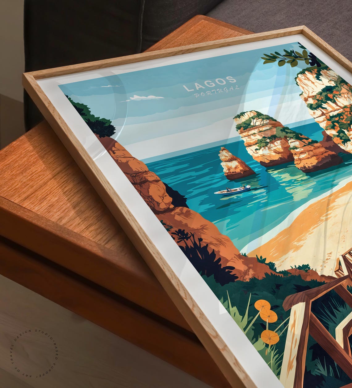Lagos Portugal Travel Poster, Coast Art Print - Image 6