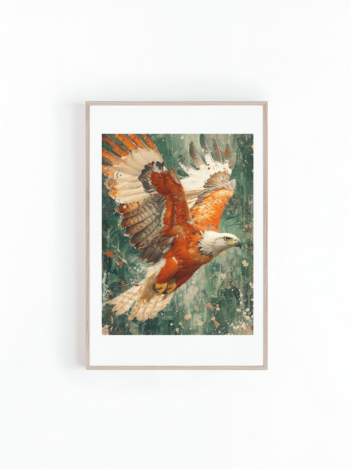 Bohemian Style Eagle Art Print, Boho Decor