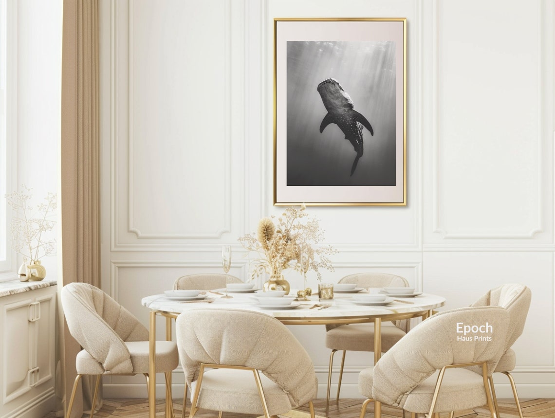 Whale Sharks Under Water Photograph, Poster Print - Image 3