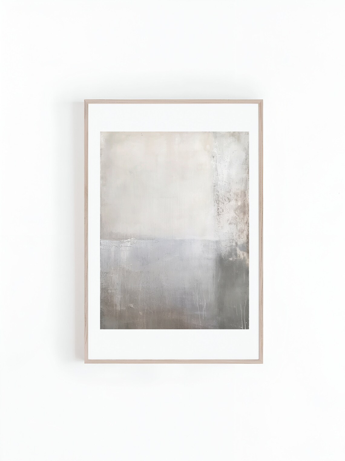 Abstract Painting - Beige Grey Texture