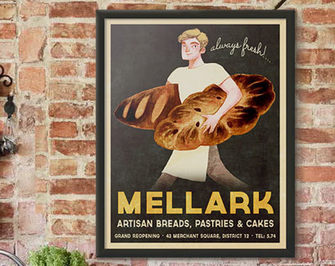 Mellark Bakery Vintage Poster Print, Hunger Games - Image 2