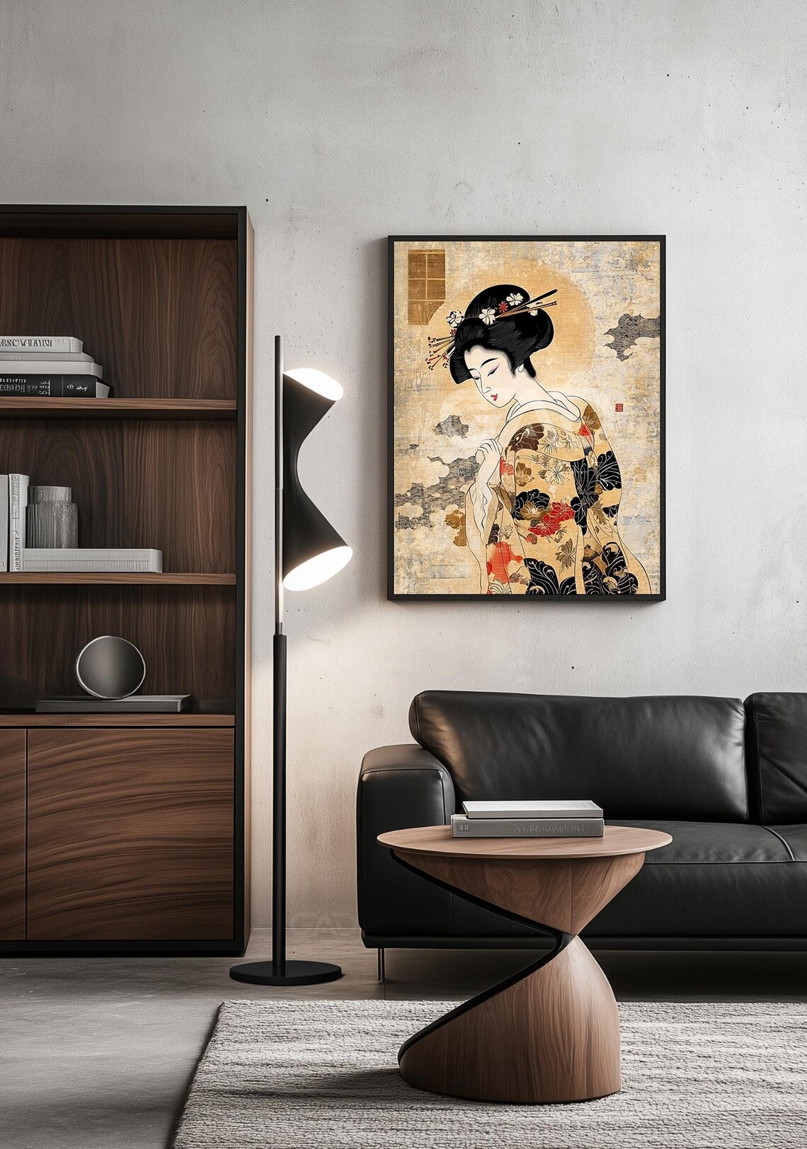Edo Period Oiran, Ancestral Japanese Art Print - Image 2