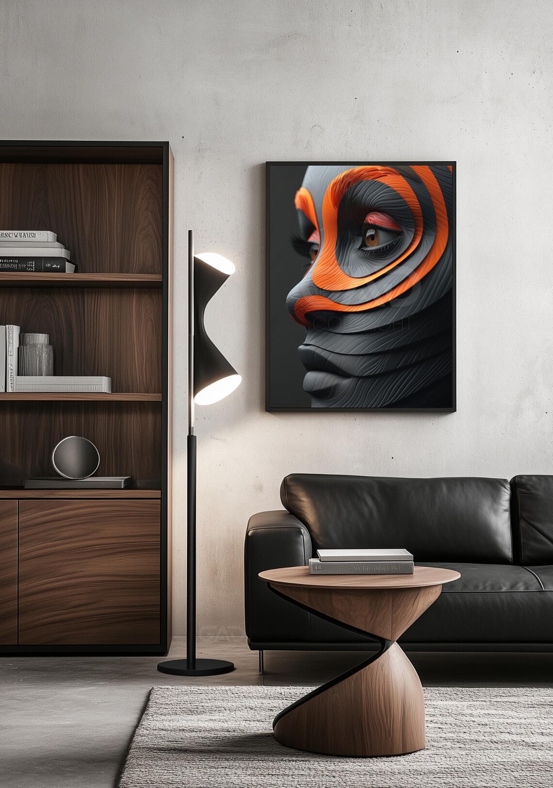Futuristic Woman Face, Sci Fi Biomech Harmony - Image 2