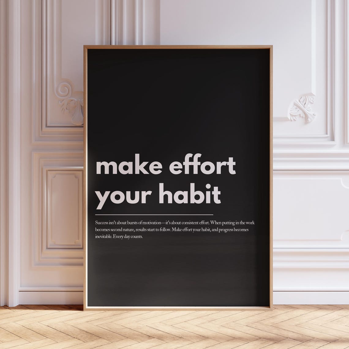 Motivational Typography Poster Affirmation Home Office Wall Art Mental Health Uplifting Quote