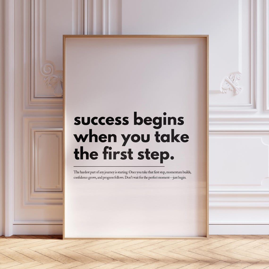 Positive Affirmation Typography Print Quote Wall Art Home Office Motivational Poster Inspirational