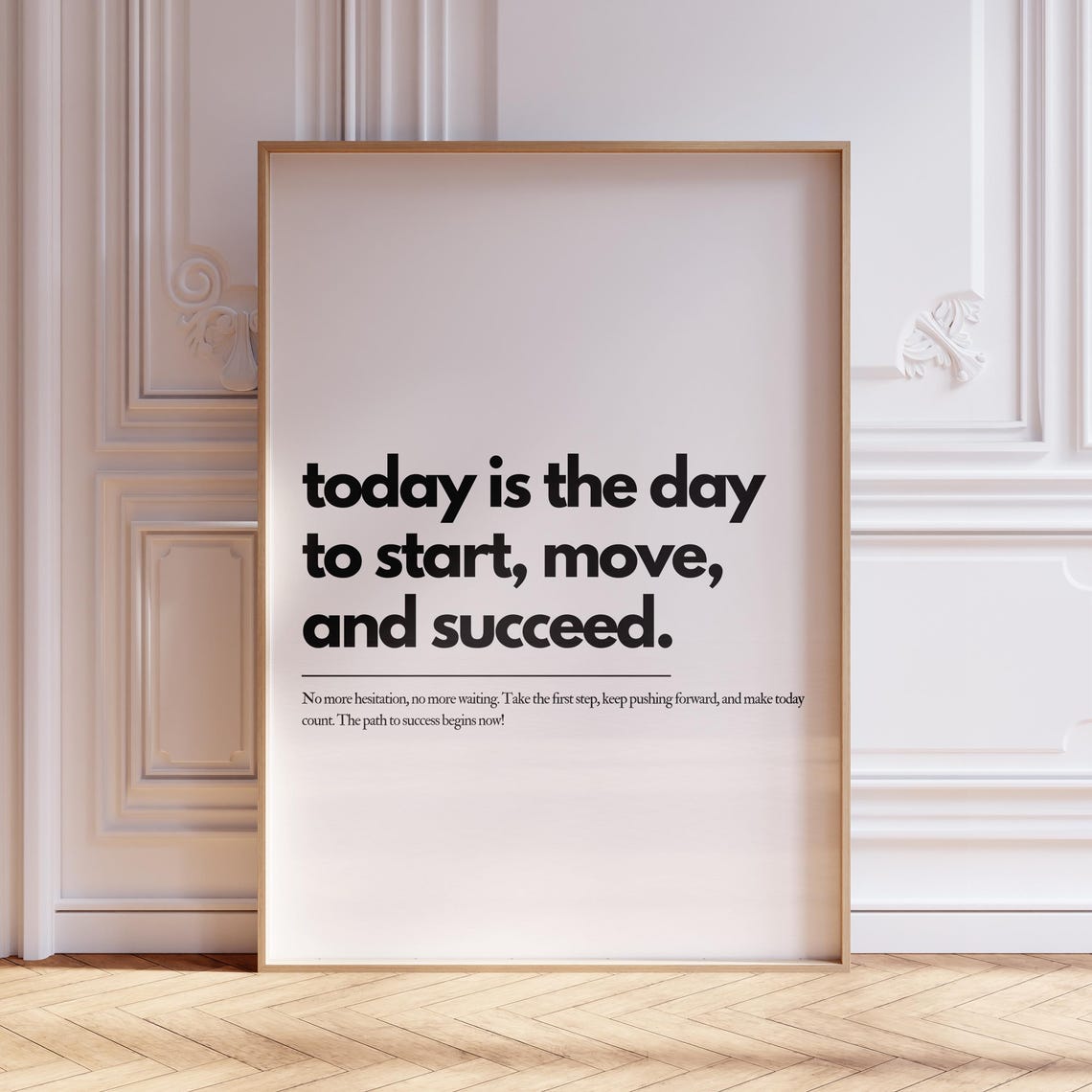 Positive Quote Wall Art Home Office Motivational Poster Inspirational Affirmation Typography Print
