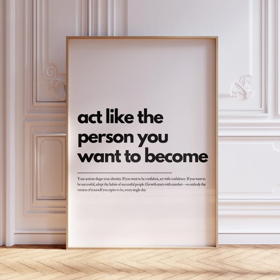 Therapist Office Art Inspirational Print Home Positive Quote Wall Motivational Poster