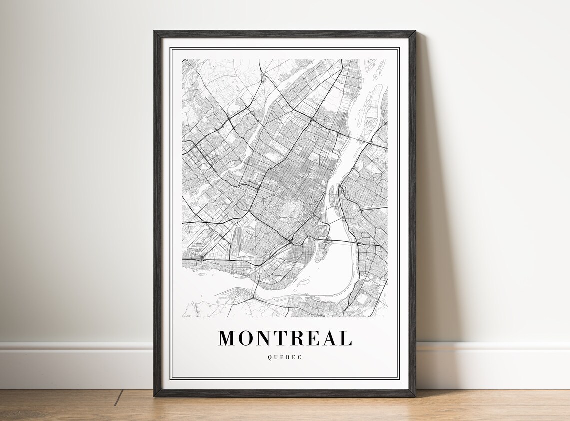 Montreal Map Print, Minimal City Map Poster - Image 5