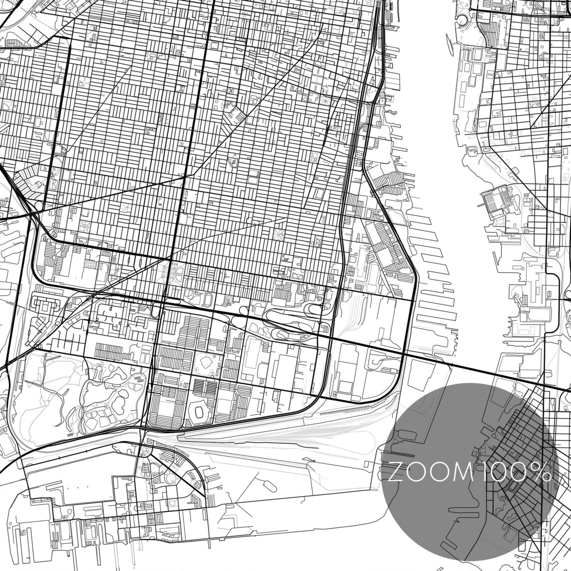 Philadelphia Map Print, Detailed City Map Poster - Image 2