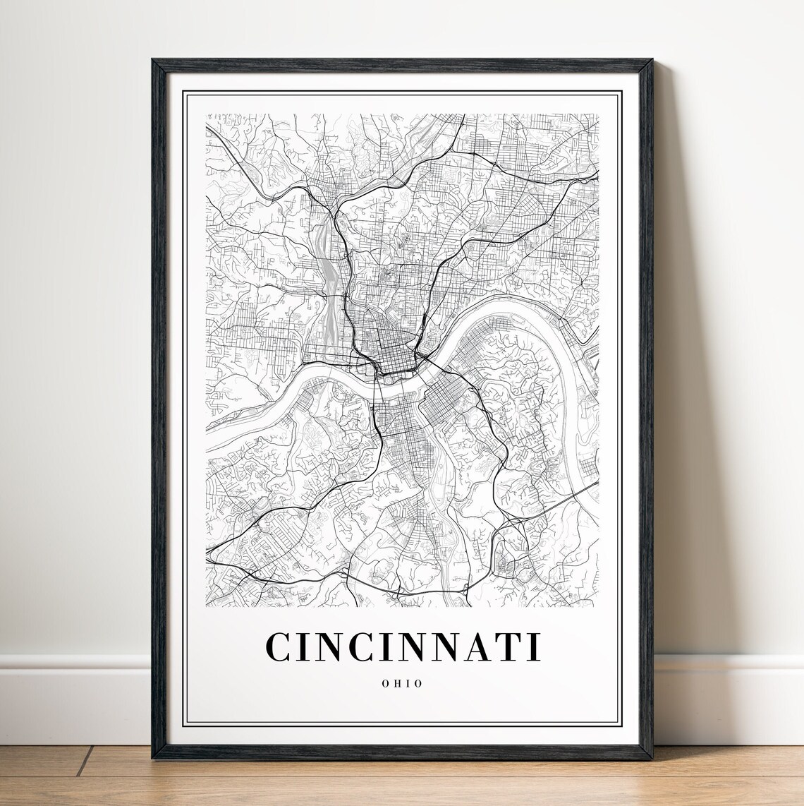Cincinnati Map Print, Minimalist Ohio Travel Poster - Image 5