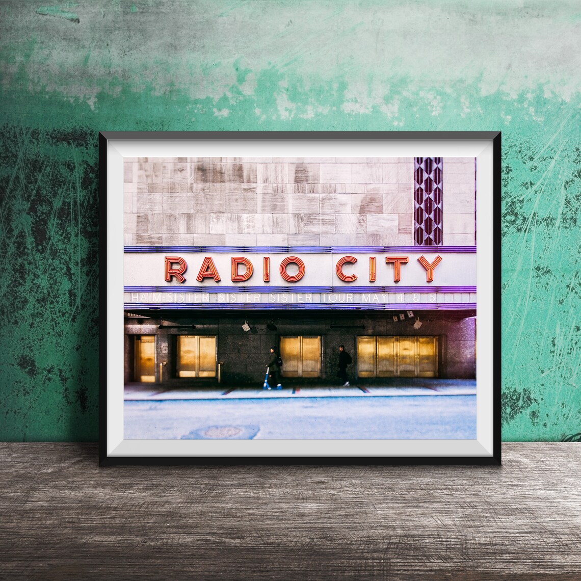 Radio City Music Hall NYC Sign, Rockettes Photo Art Print