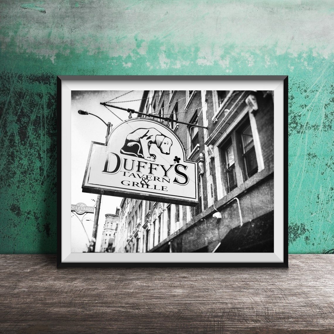 Duffy's Tavern and Grille Yellow Bulldog Blade Sign Chicago Poster - Image 2