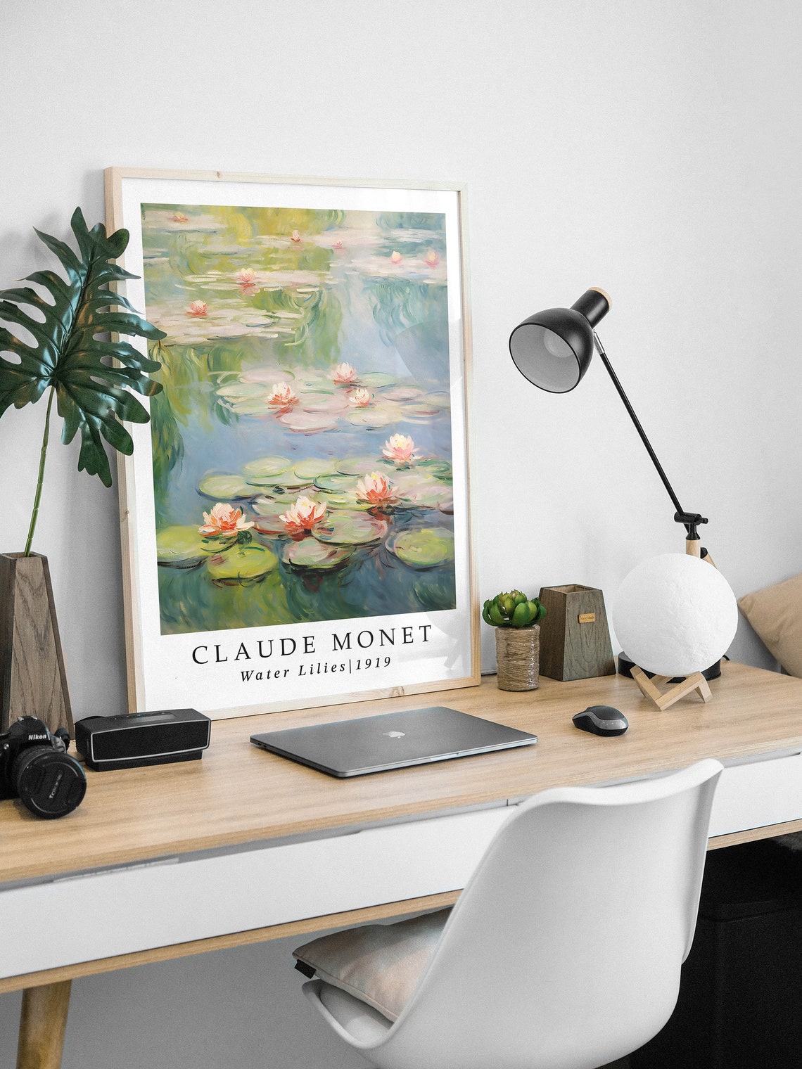 Claude Monet Water Lilies 1919 Exhibition Impressionist Poster - Image 4