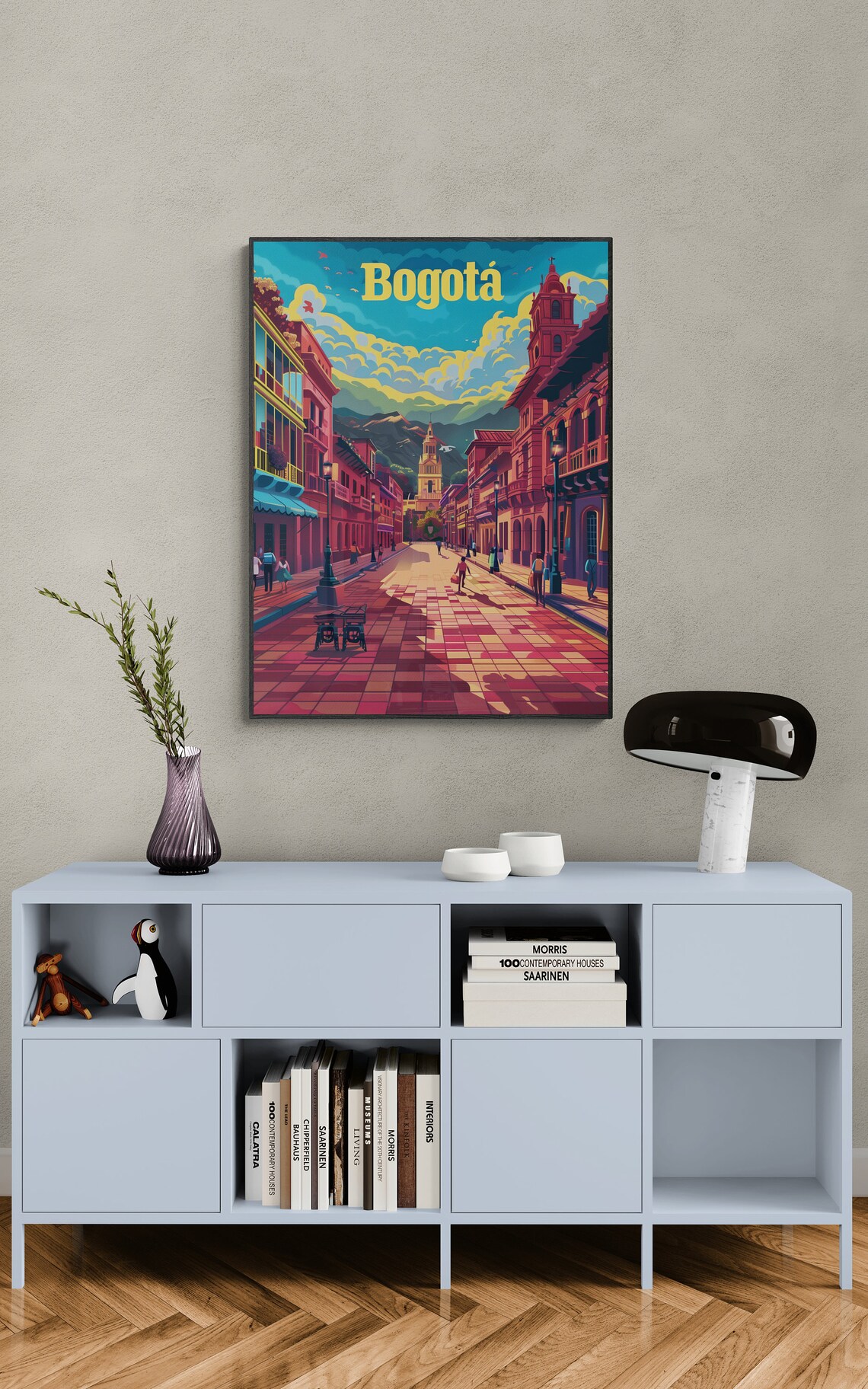 Bogota Colonial Street Vintage Colombian Old Town Poster Art - Image 4