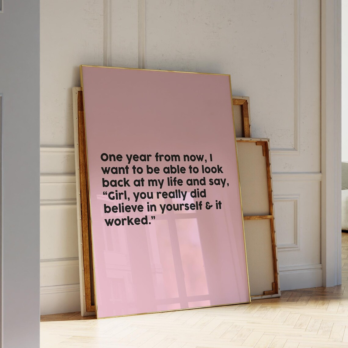That Girl Pink Poster, Girly Bedroom Art Print