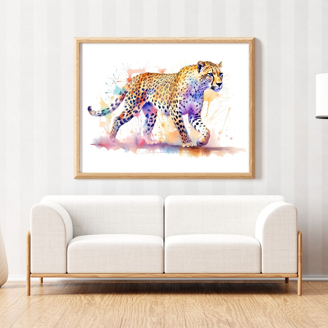 Cheetah Watercolor Art, Nursery Decor Poster - Image 3