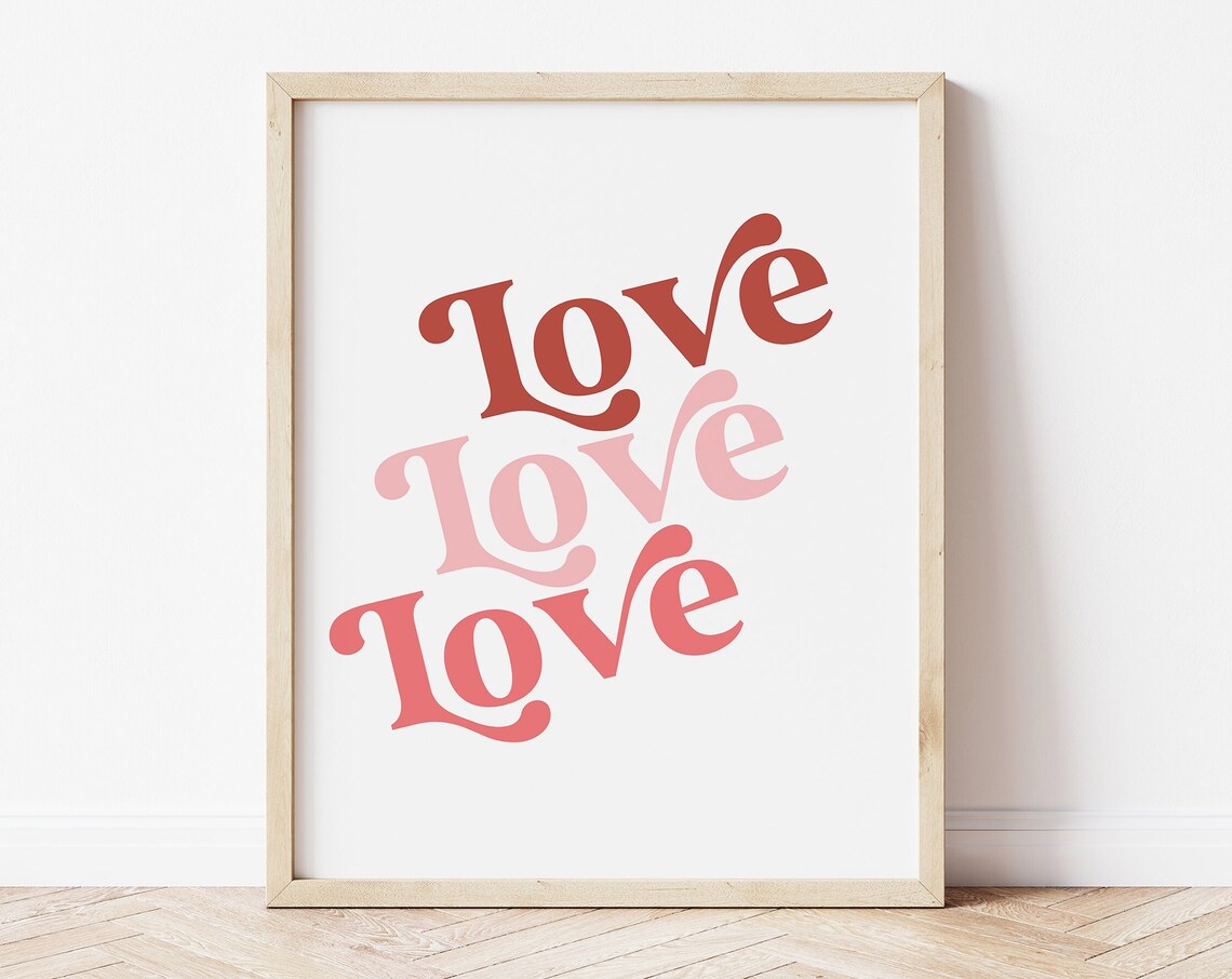 Love Print, Valentine's Day Nursery Art Print - Image 4